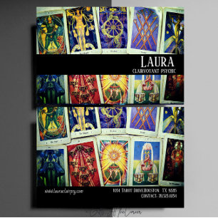 Carte De Visite Clairvoyant Psychic Green