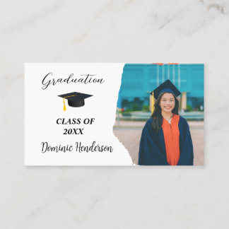 Carte De Visite class of business cards graduate