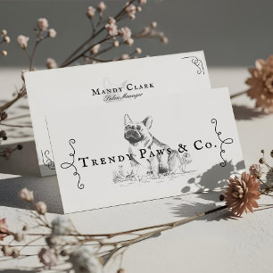 Carte De Visite Classé Boutique Style Pet Salon French BullDog