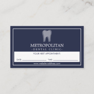 Carte De Visite Classic Modern Dentist Dentist Logo Navette