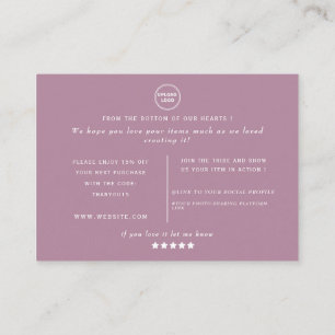 Carte De Visite Classic Rose Abstrait forme logo personnalisé merc