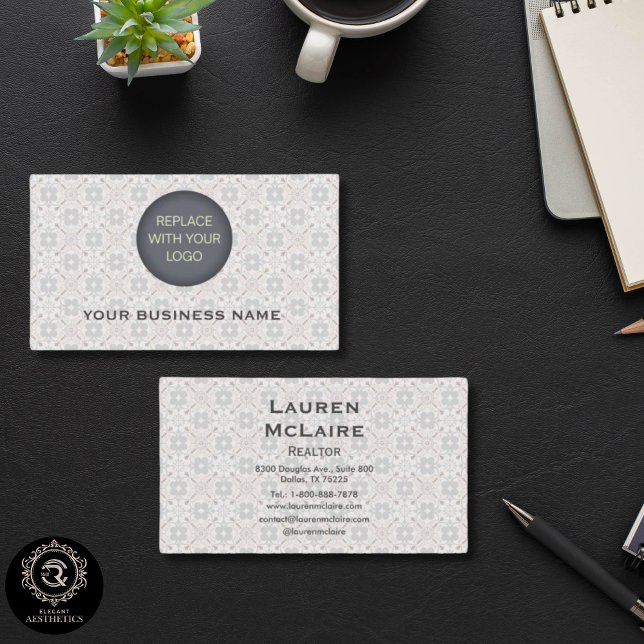 Carte De Visite Classic Spanish Tile Branding Business Logo (Classic Spanish Tile Branding Business Logo Card)