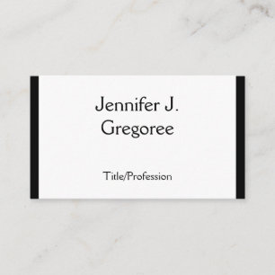 Carte de visite classique