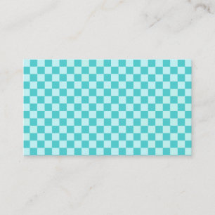 Carte De Visite Classique Damier Bleu par STaylor