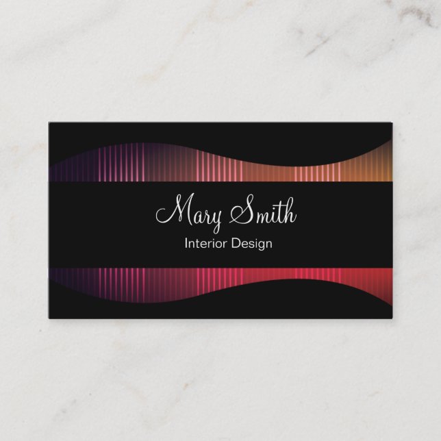 Carte de visite classique élégant (Devant)