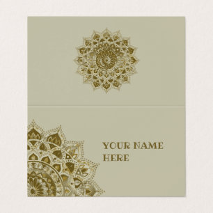 Carte De Visite Classique Mandala Inde Style 4