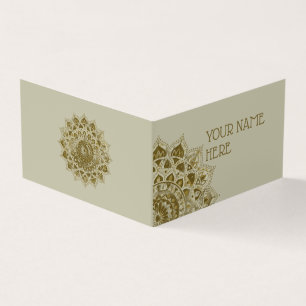 Carte De Visite Classique Mandala Inde Style 4