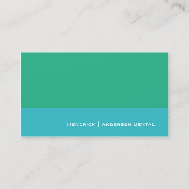 Carte de visite classique pour le Dental, autre. (Devant)