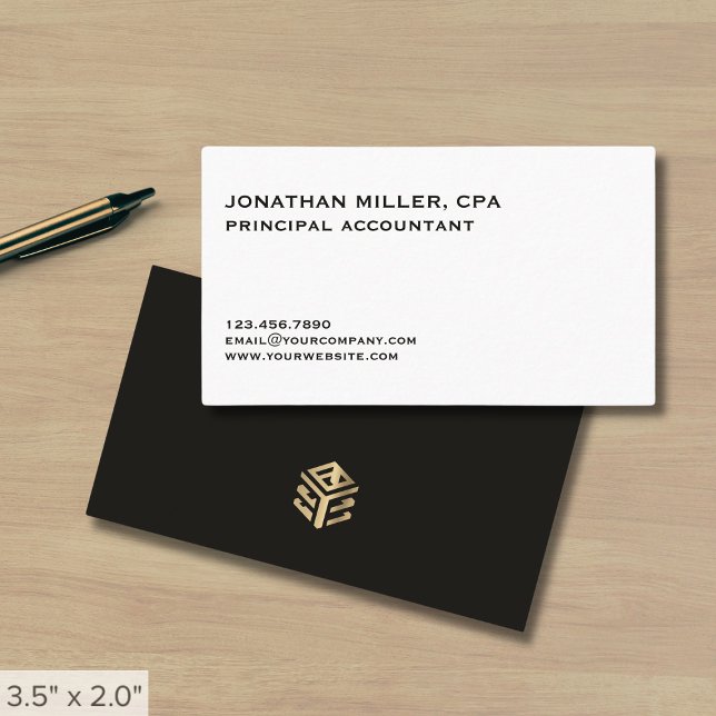Carte De Visite Classique professionnelle minimaliste (Créateur téléchargé)