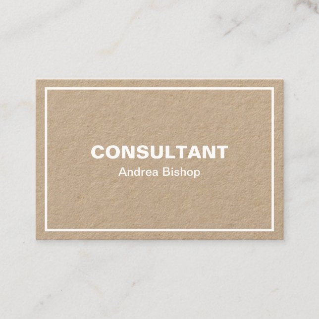 Carte de visite classique simple et propre (Devant)