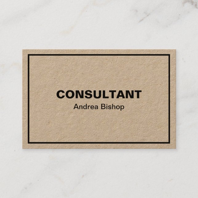 Carte de visite classique simple et propre (Devant)