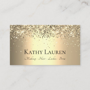 Carte De Visite Classy Luxurious Light Gold Parties scintillant pe