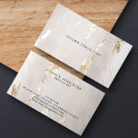 Carte De Visite Classy Modern Gold Foil Business Card<br><div class="desc">Simple, elegant business cards with a luxury feel, featuring clean, modern fonts on a background with subtle paint brush strokes in shades of pale grey with faux gold foil. This minimal, elegant design works for a variety of businesses. If you need any help customizing this, please message me using the...</div>