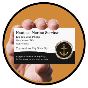 Carte De Visite Classy Nautical Marine Theme Business Cards
