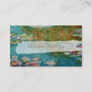 Carte De Visite Claude Monet, Étang de nénuphars à Giverny