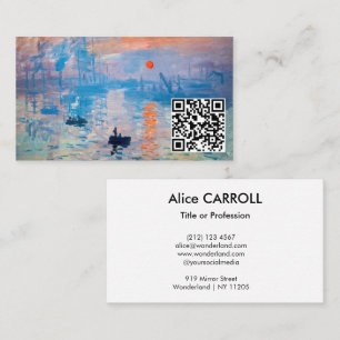 Carte De Visite Claude Monet - Impression, lever du soleil - Code