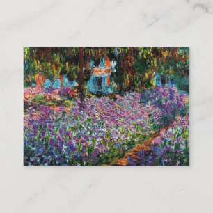 Carte De Visite Claude Monet : Iris dans le jardin de Monet