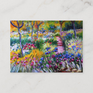 Carte De Visite Claude Monet : Jardin d'iris par Giverny
