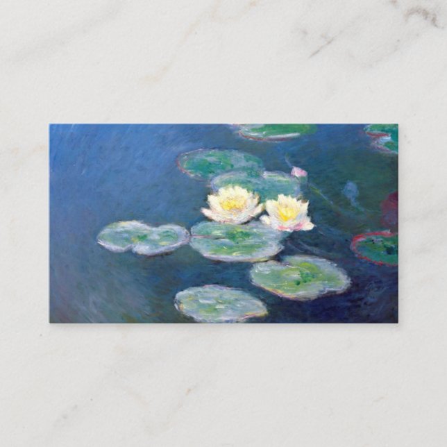 Carte De Visite Claude Monet - Lys d'eau originaux détaillés (Devant)