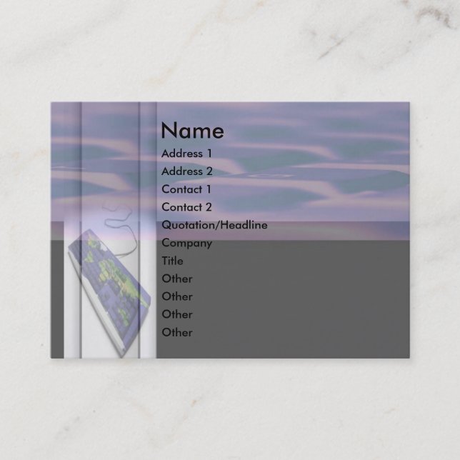 Carte de visite clavier (Devant)