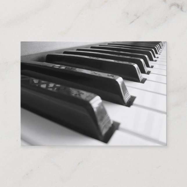 Carte De Visite Clavier B&W, Mini Photo (Devant)
