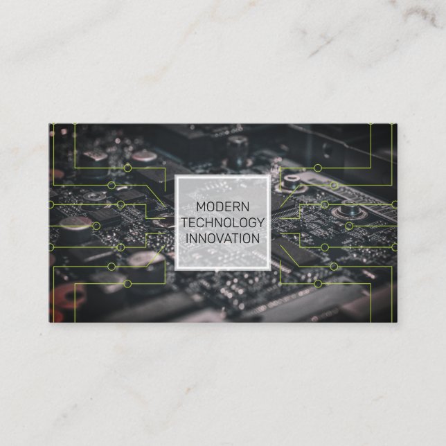 Carte De Visite Clavier | Coder | Programmeur | Circuit Board (Devant)