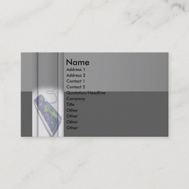 Carte de visite clavier n° 2 (Devant)