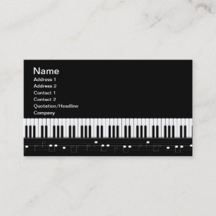 Carte De Visite Clavier pour piano