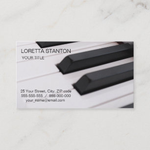 Carte De Visite Clavier pour piano