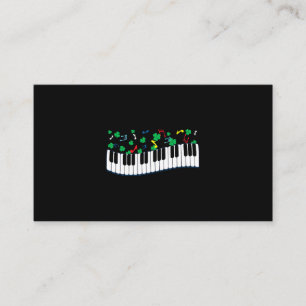 Carte De Visite Clavier pour piano Shamrock Jour de la Saint Patri