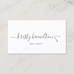 Carte De Visite clé de courtier immobilier professionnel immobilie