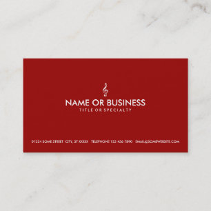 Carte De Visite clef triple simple