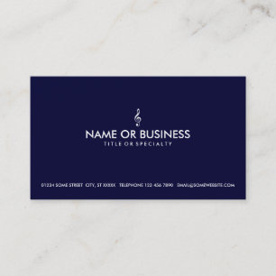 Carte De Visite clef triple simple