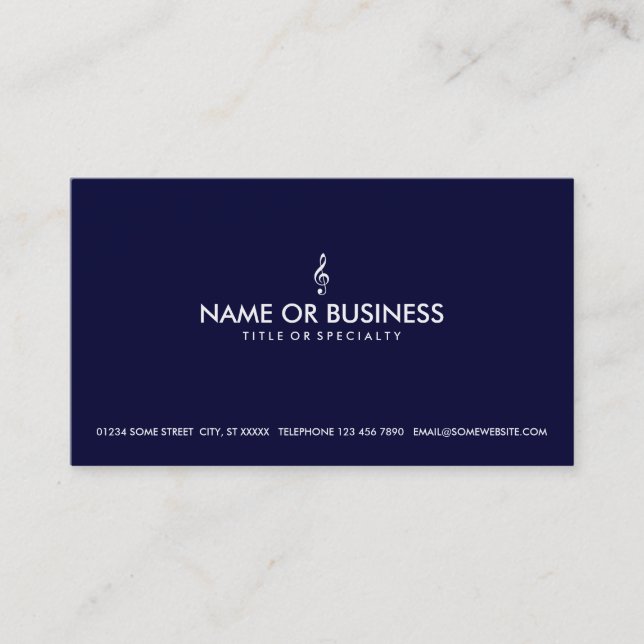 Carte De Visite clef triple simple (Devant)