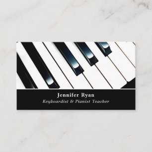 Carte De Visite Clés Clavier, Clavier Professionnel, Pianiste