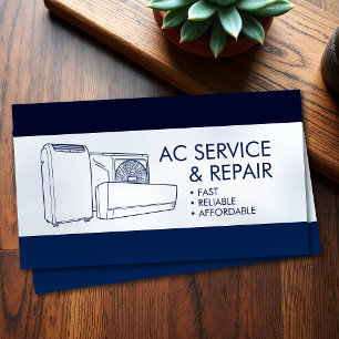 Carte De Visite Climatisation – Réparation, Service, Installation