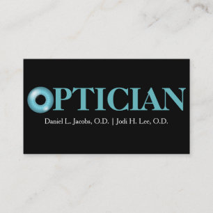 Carte De Visite Clinicien de vision EyeBall chez Optician Business