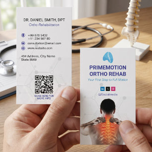 Carte De Visite Clinique de désintoxication orthopédique Blanc m