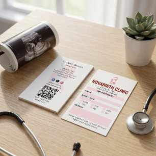 Carte De Visite Clinique de gynécologie Affaires Rendez-vous mod