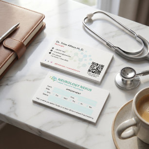 Carte De Visite Clinique de neurologie Affaires   Rendez-vous prop