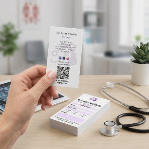 Carte De Visite Clinique de neurologie Affaires   Rendez-vous prop