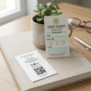 Carte De Visite Clinique de Psychologue Entreprise   Rendez-vous M