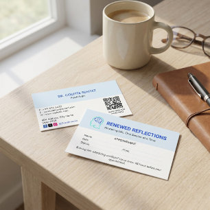Carte De Visite Clinique de psychologue Entreprise Rendez-vous m