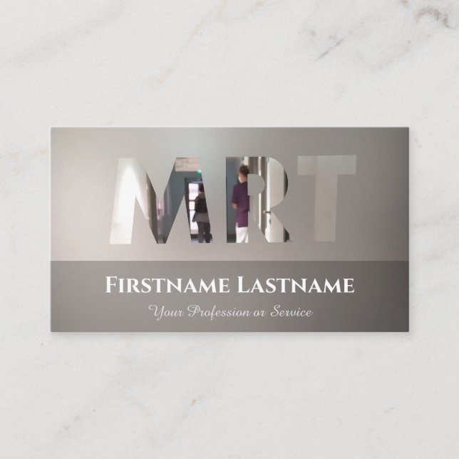 Carte De Visite Clinique de radiologie MRT et centre médical MRT (Devant)