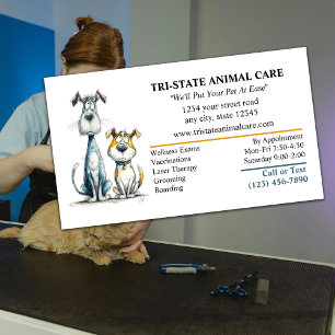 Carte De Visite Clinique de soins aux animaux