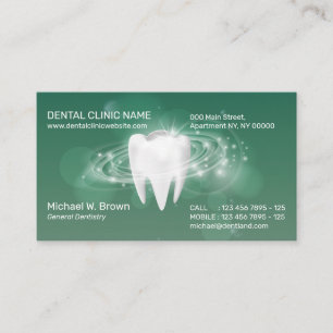Carte De Visite Clinique dentaire Rendez-vous chez le dentiste 3d 