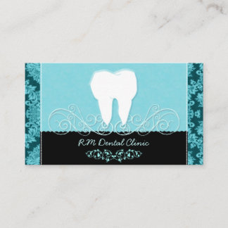 Carte De Visite Clinique dentaire Turquoise