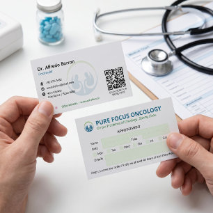Carte De Visite Clinique d'oncologie Entreprise Rendez-vous simp