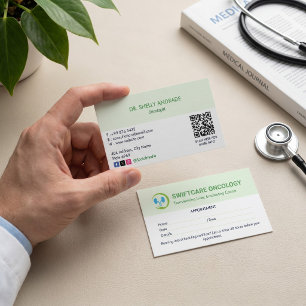 Carte De Visite Clinique d'oncologie Entreprise Rendez-vous simp