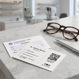 Carte De Visite Clinique d'ophtalmologie Business   Rendez-vous pr